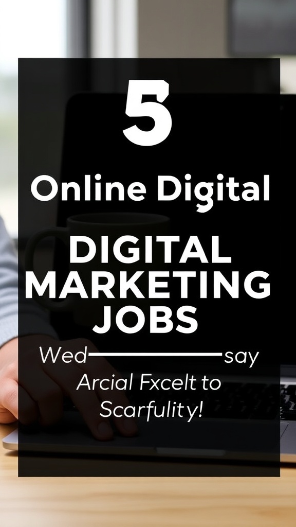 Boost Your Income and Flexibility with Exciting Online Digital Marketing Jobs You Can Pursue Today