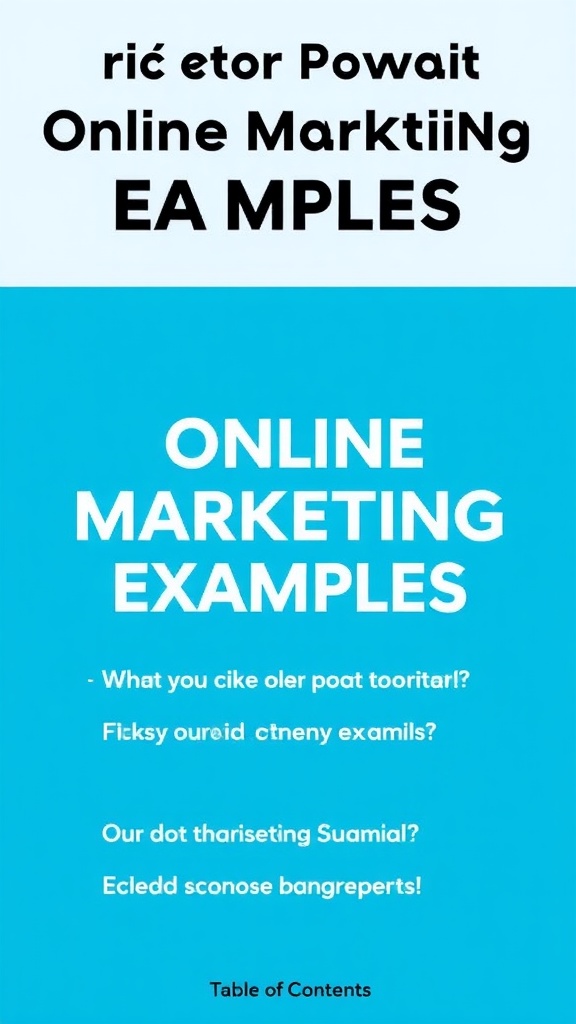 Unlock the Power of Online Marketing Examples to Boost Your Business Results