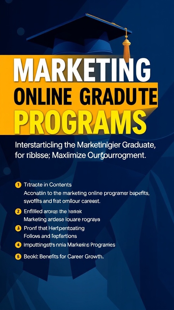 Marketing Online Graduate Programs: Benefits That Accelerate Your Career and Maximize Your Investment