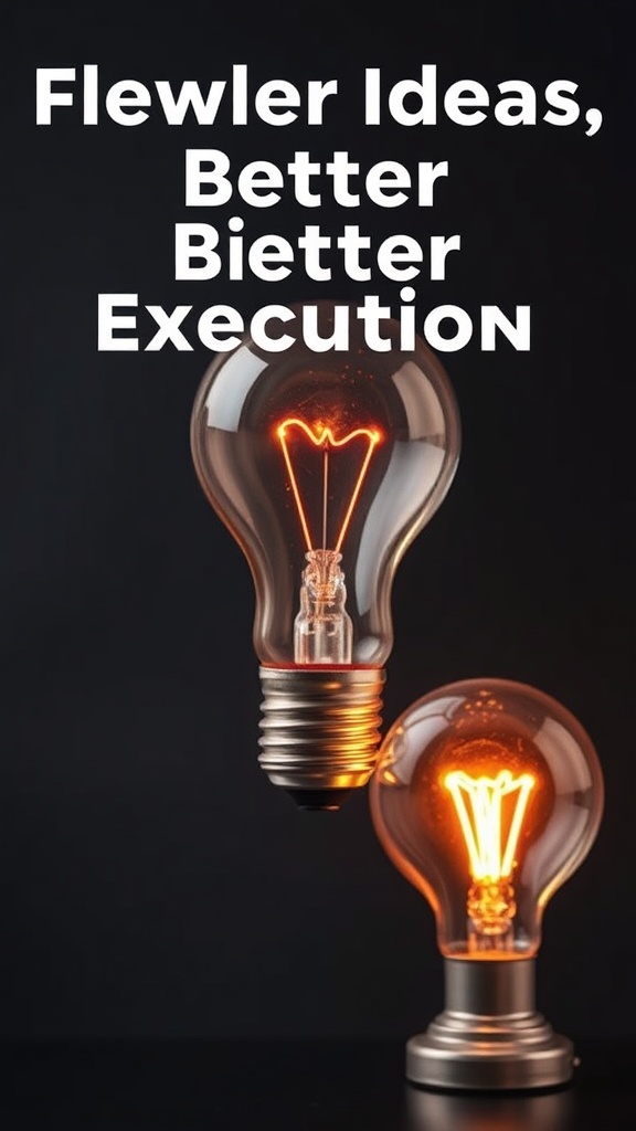 Fewer Ideas, Better Execution: Why More Ideas Hold You Back