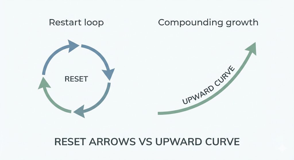 Restart vs Consistency: Why Most People Never Compound