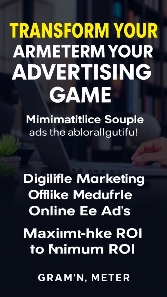 Transform Your Advertising Game: The Ultimate Guide to Digital Marketing Online Ads for Maximum ROI