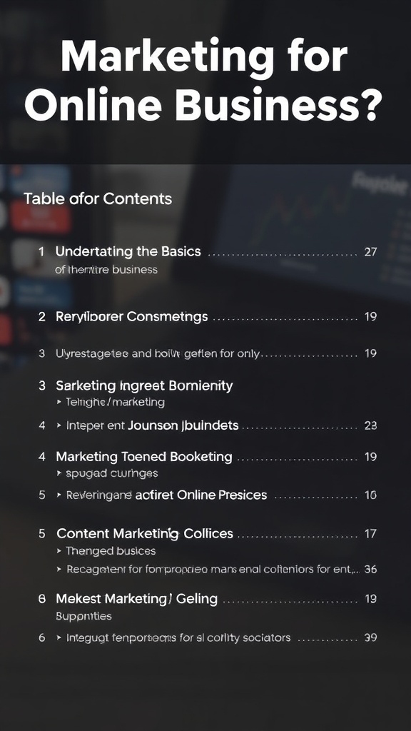 Marketing for Online Business?