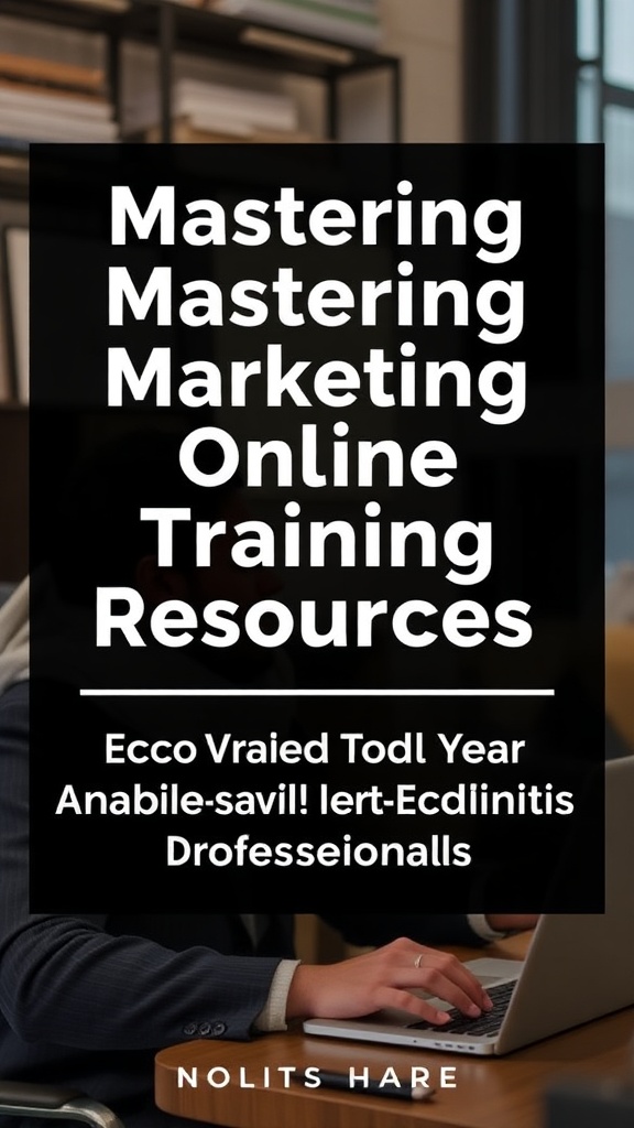Mastering Marketing Online Training Resources: Essential Tools for New Yorks Ambitious Professionals