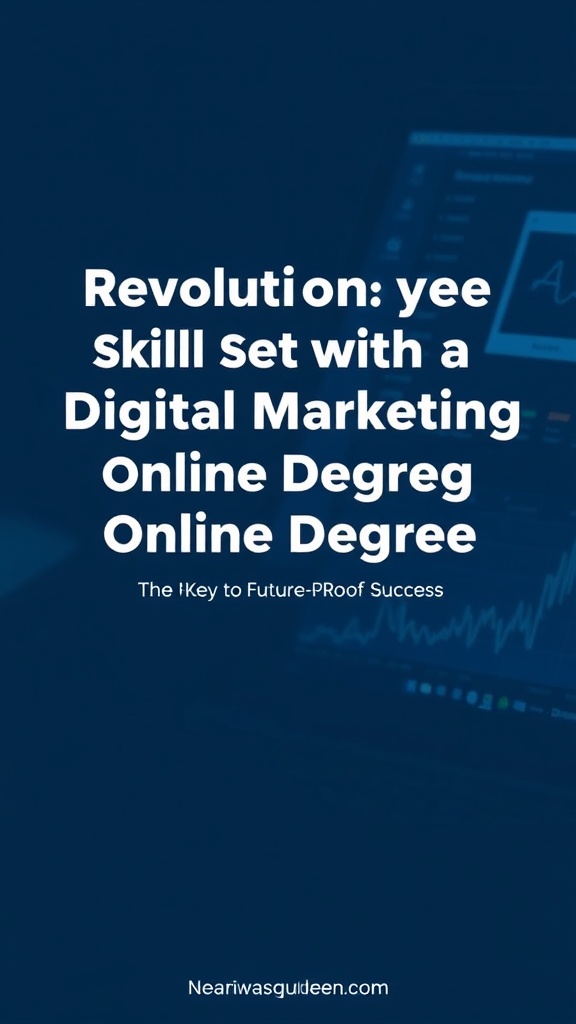 Revolutionize Your Skill Set with a Digital Marketing Online Degree: The Key to Future-Proof Success