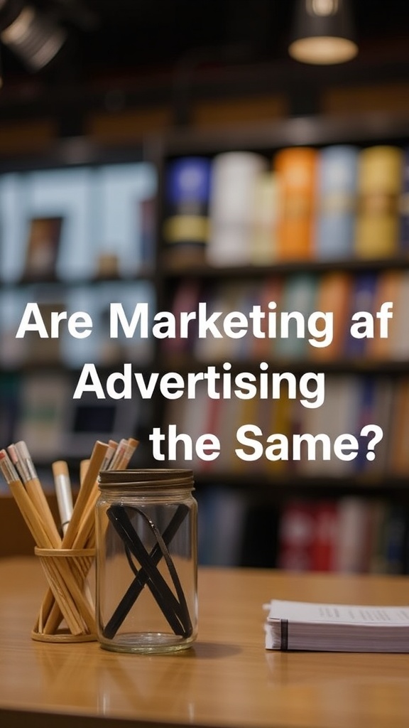 Are Marketing and Advertising the Same?