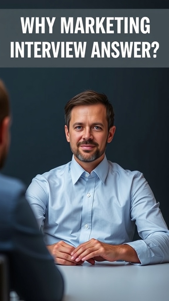 Why Marketing Interview Answer?