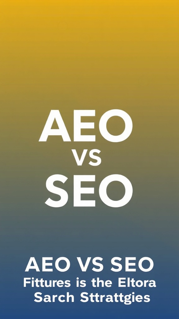 AEO VS SEO: Unveiling the Future of Search Strategies