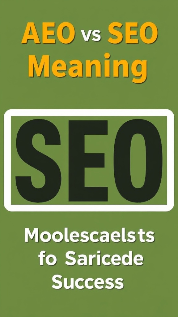AEO Vs SEO Meaning: Unlocking the Secrets to Search Success