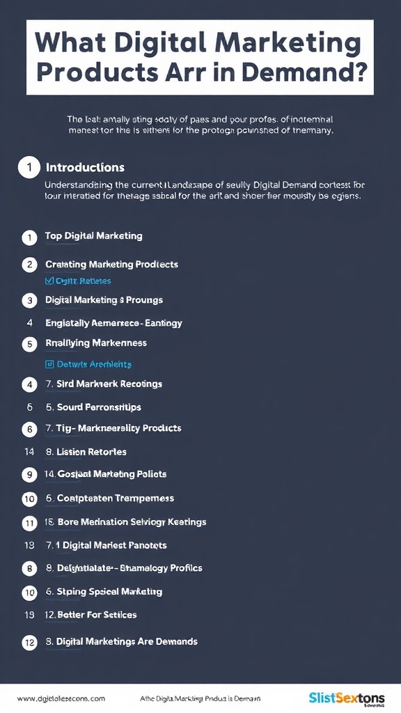 What Digital Marketing Products Are in Demand?
