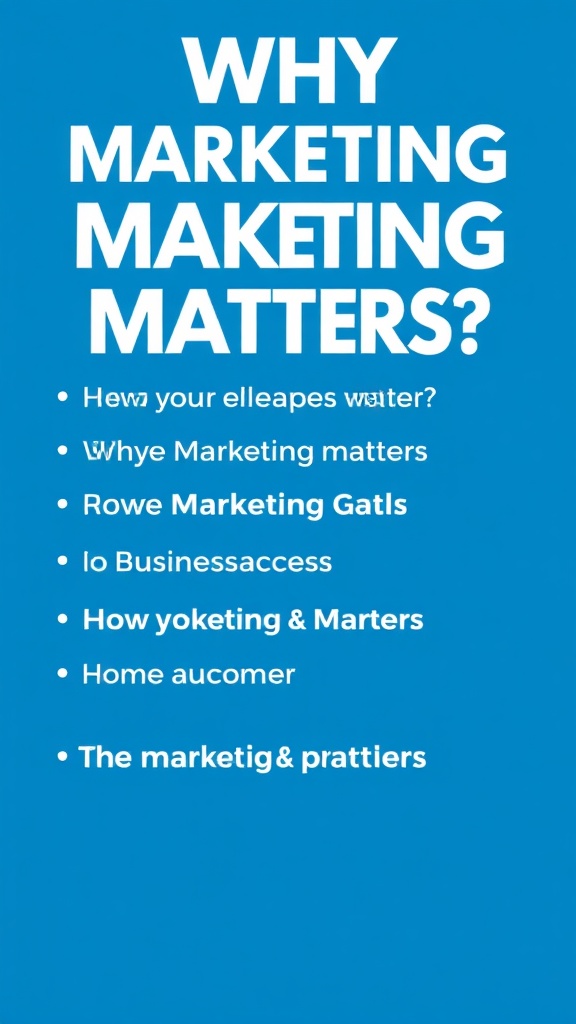 Why Marketing Matters?