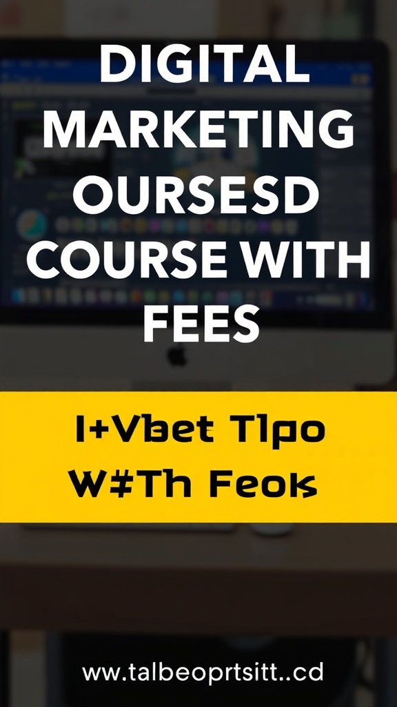 Digital Marketing Course Online With Fees: Invest In Your Future