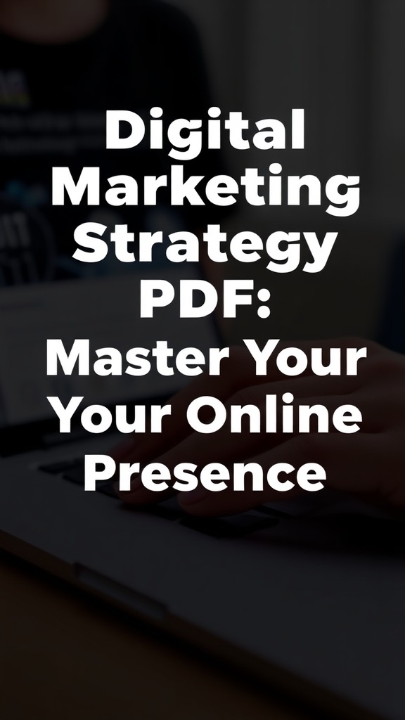 Digital Marketing Strategy Book PDF: Master Your Online Presence
