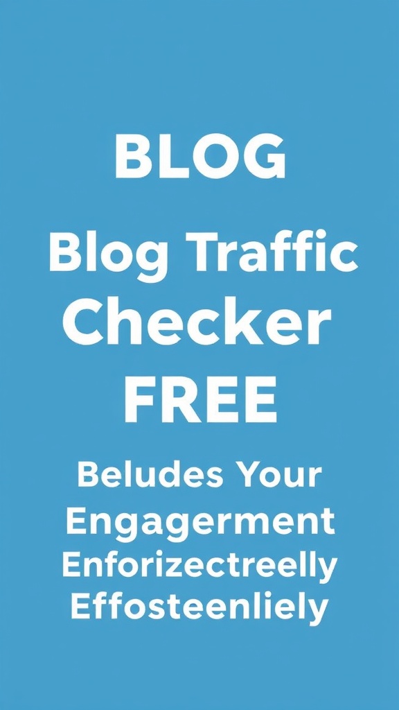 Blog Traffic Checker Free Tool: Elevate Your Engagement Effortlessly