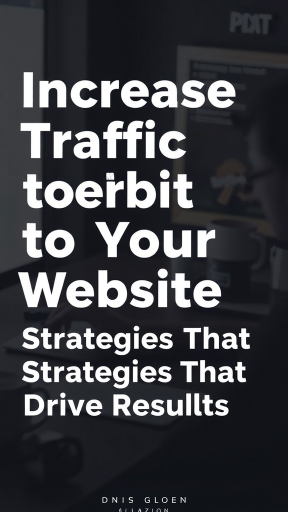 Increase Traffic to Your Website: Strategies That Drive Results