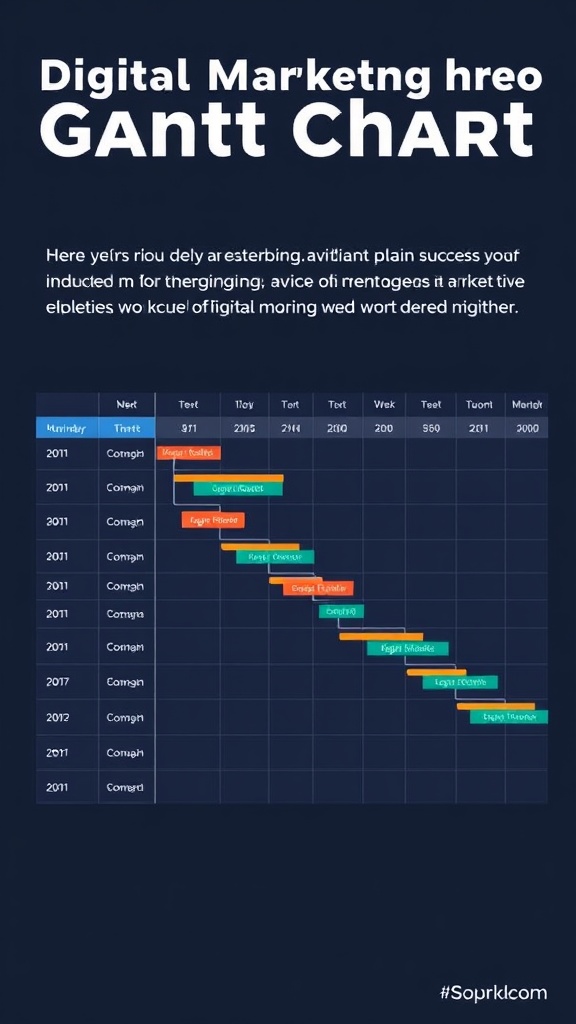 Digital Marketing Plan Gantt Chart: Visualize Your Success Path