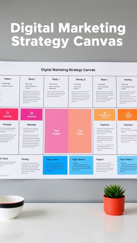 Digital Marketing Strategy Canvas: Crafting Your Path to Success