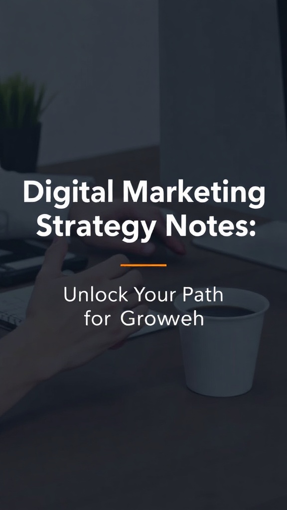 Digital Marketing Strategy Notes: Unlock Your Path to Growth