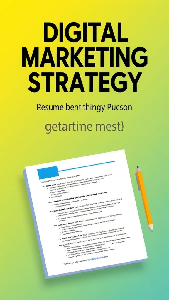 Digital Marketing Strategy Resume: Crafting Your Path to Success