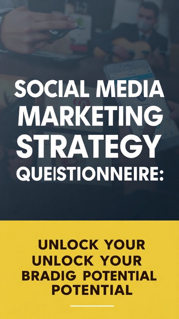 Social Media Marketing Strategy Questionnaire: Unlock Your Brands Potential