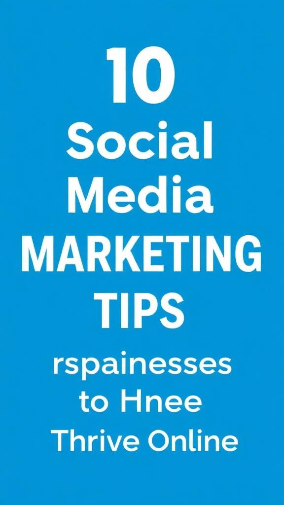 Social Media Marketing Tips for Small Businesses to Thrive Online