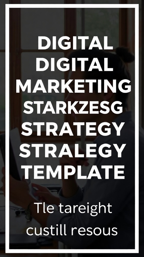 Digital Marketing Strategy Template Word: Streamline Your Campaigns