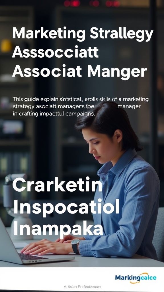 Marketing Strategy Associate Manager: Crafting Impactful Campaigns