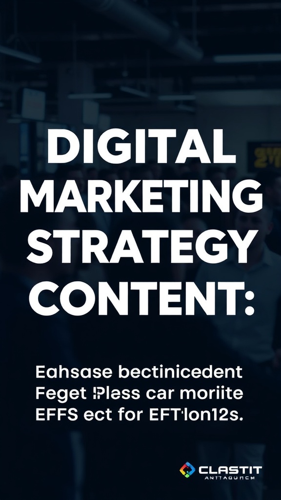 Digital Marketing Strategy Content: Elevate Engagement Efforts