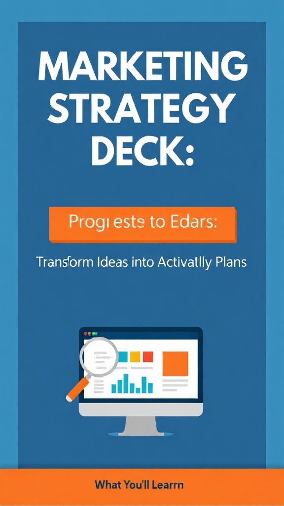 Marketing Strategy Deck: Transform Ideas Into Actionable Plans