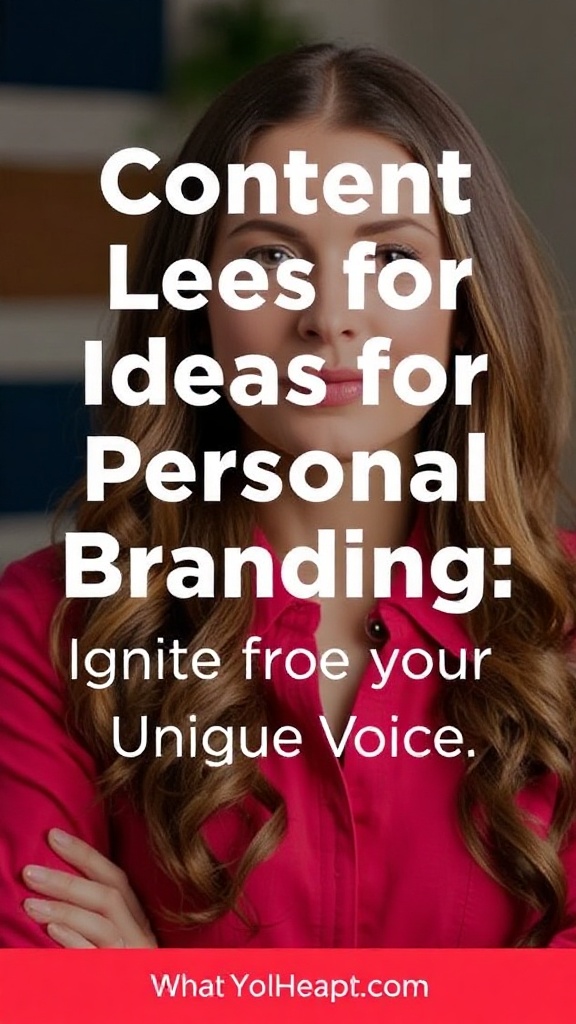 Content Ideas for Personal Branding: Ignite Your Unique Voice