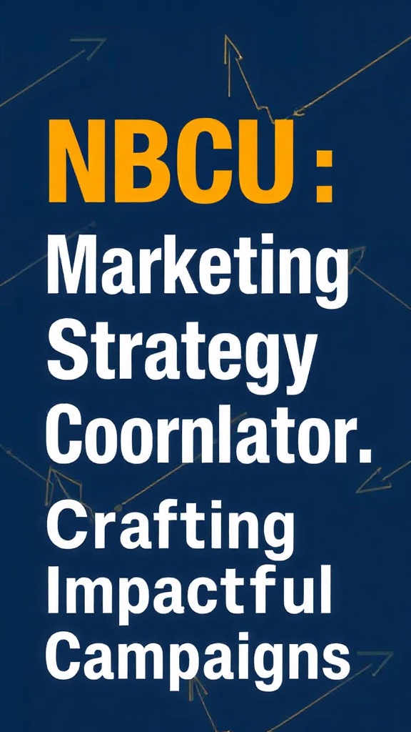 Marketing Strategy Coordinator NBCU: Crafting Impactful Campaigns