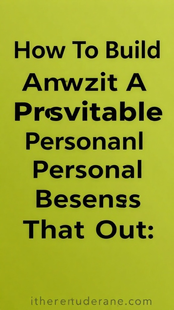 How To Build A Profitable Personal Brand That Stands Out