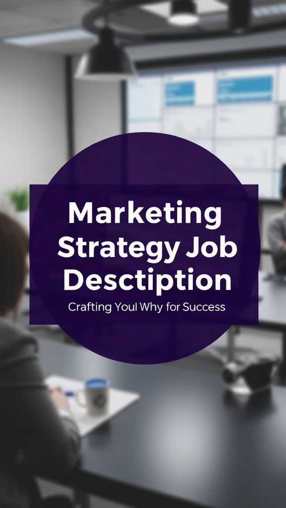 Marketing Strategy Job Description: Crafting Your Path to Success