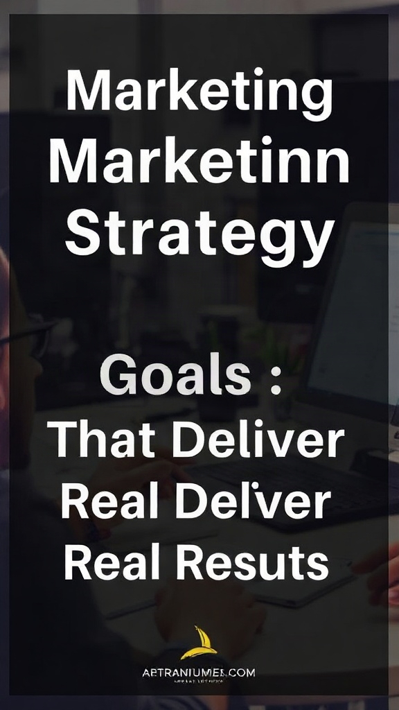 Marketing Strategy Goals That Deliver Real Results